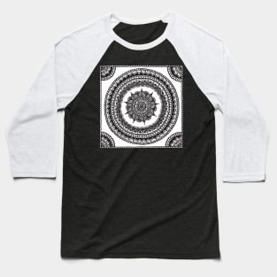 Circle Henna Baseball T-Shirt